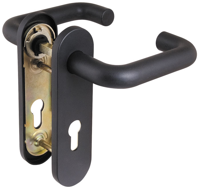 Ручка Fuaro дверная FP.DH172.0433 NE (9x140) с пружиной черный