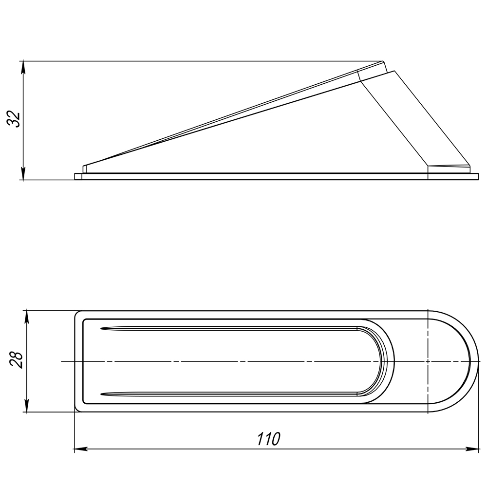 Фиксатор (Аякс) двери DSF-110 прозрачный