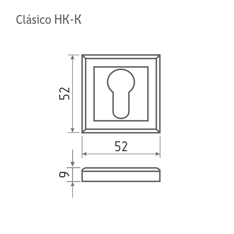 Накладка дверная НК-К Clásico (ст.бронза)