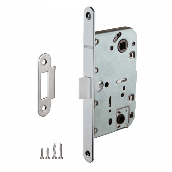 Защелка врезная PL96WC-50/BL CP (хром) Пунто
